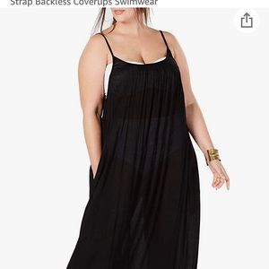 Maxi Cover swimwear coverup Dress Spaghetti Strap Backless